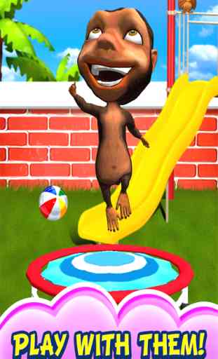 Funny Monkey 3D & Friends. My Little Virtual Reality Pet in Bananas City 4