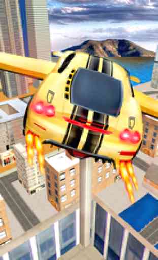 Futuristic Flying Car Drive 3D - Extreme Car Driving Simulator with Muscle Car & Airplane Flight Pilot FREE 1