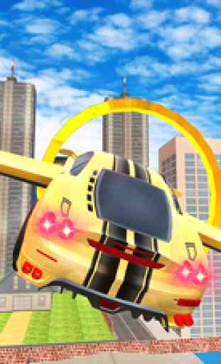 Futuristic Flying Car Drive 3D - Extreme Car Driving Simulator with Muscle Car & Airplane Flight Pilot FREE 2