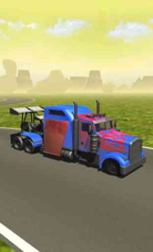 Flying Car Simulator : Transformer Truck - Airplane Pilot 1