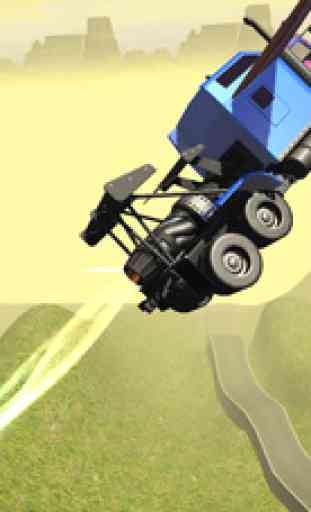 Flying Car Simulator : Transformer Truck - Airplane Pilot 3