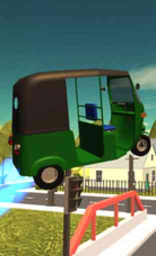 Flying Tuk Tuk Auto Rickshaw Simulator 3D 1