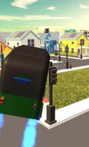 Flying Tuk Tuk Auto Rickshaw Simulator 3D 2