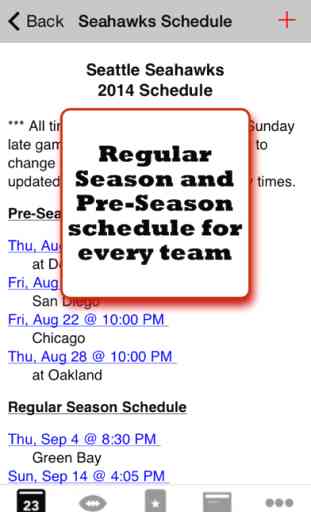 Football Schedules - NFL Edition 2
