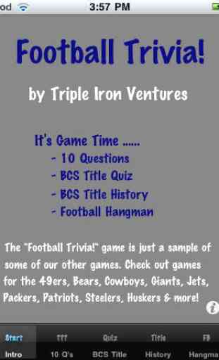 Football Trivia! 1