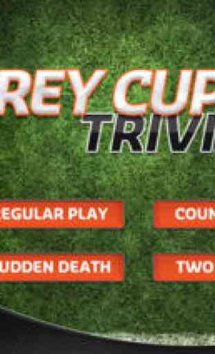Football Trivia - Grey Cup 1