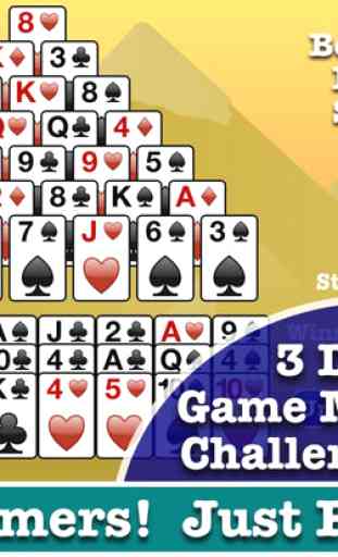 Free Pyramid Solitaire! Classic King Tut Card Game 4