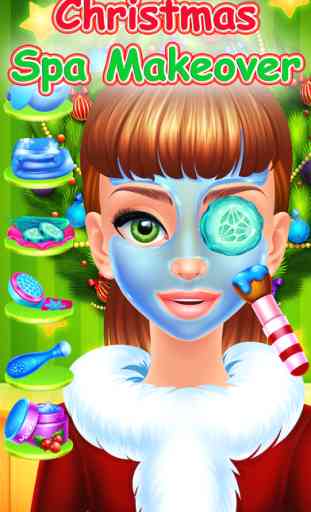 Frosty Christmas Beauty Salon - Makeover Spa Games 4