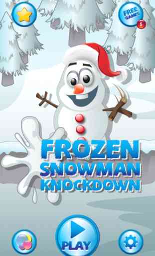 Frozen Snowman Knockdown 3