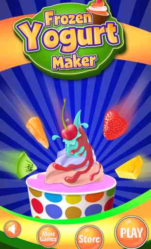Frozen Yogurt Maker - FroYo Kids Cooking Games 1