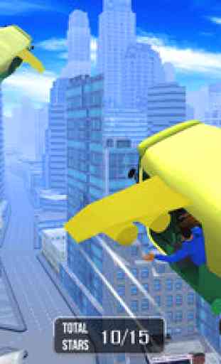 Futuristic Flying tuk tuk rickshaw simulator 3D 1