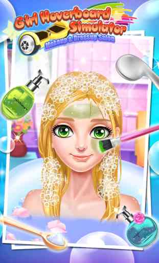 Girl Hoverboard Simulator - Makeup & Dressup Salon Game FOR FREE 4