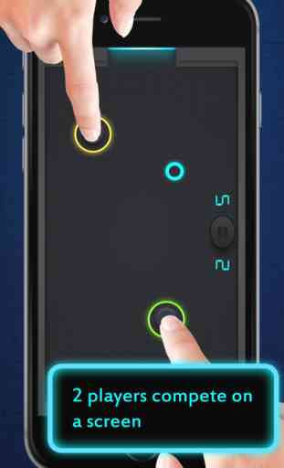 Glow Air Hockey : 2Players Free game mobile HD 1
