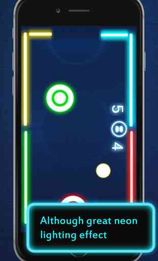 Glow Air Hockey : 2Players Free game mobile HD 2