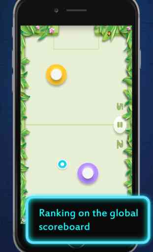 Glow Air Hockey : 2Players Free game mobile HD 4