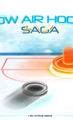 Glow Air Hockey Saga Free! 1 2 3 1