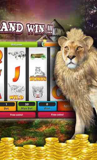 Golden Safari King Lion Slot-s – Free Grand Vegas Casino Party Keno Game 3D 4
