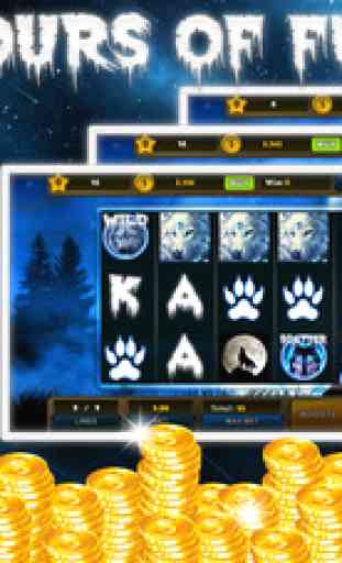 Golden Wolf Howling Slot Machines: Casino Xtreme Slots, VIP Hit Mania & Infinity Jackpot 4