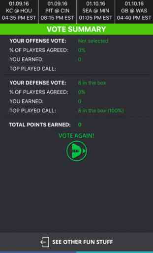 Gridiron Moe – Call Plays during Live Football Games, Vote and Win! 3