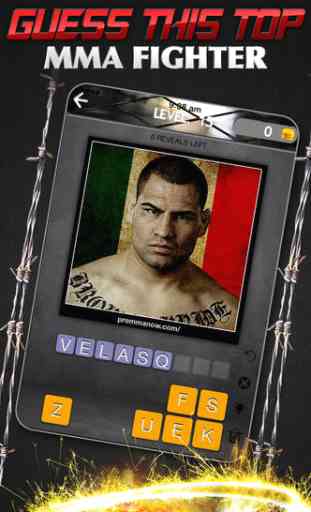 Guess MMA - The Ultimate Mixed Martial Arts UFC Cage Fighter Word Trivia Game! 1