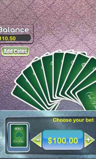 Hi-Lo Casino Deluxe Card Mania Pro - win virtual gambling chips 4