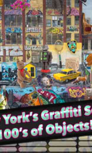 Hidden Objects New York Graffiti – Object Time Puzzle FREE Photo Pic Game & Spot the Difference 2