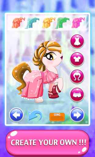 High My Monster Pony princess Dress-Up - After makeover queen dolls frozen white games for girls 2