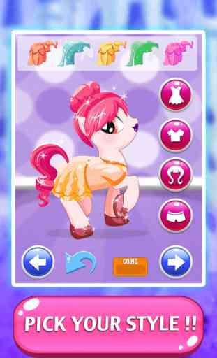 High My Monster Pony princess Dress-Up - After makeover queen dolls frozen white games for girls 4