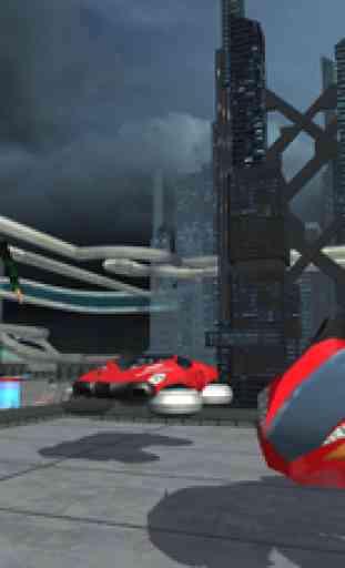 Hover Car Parking Simulator - Flying Hoverboard Car City Racing Game FREE 4