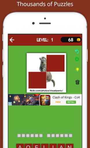 Guess Animal Kingdom Quiz(WordBrain Trivia Game for Guessing Lovers) 2