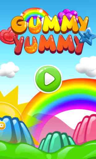 Gummy Yummy Candy Match 4