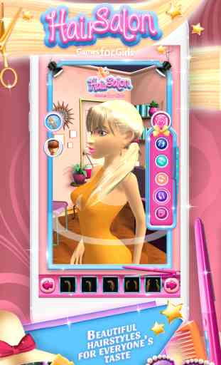 Hair Salon Games for Girls: 3D Virtual Hairstyle.s 4