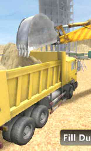 Heavy Excavator Dump Truck - Construction Machinery Driving Simulator 2
