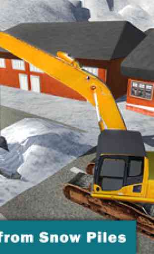 Heavy Snow Excavator Simulator: Real Excavation 3D 2
