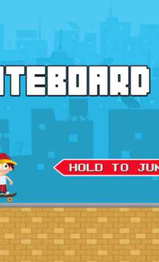 Jack The Jumpy Skateboard Kid - Red cap boy escape game with 8-bit graphics 4