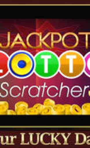 Jackpot Lotto Scratchers - Lucky Party, Egyptian, Texas, Beach & Grand Prix Edition Magic Lottery 1