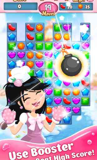 Jelly Blast Sweet Pop - Delicious Fun Gummy Match 3 Deluxe Game Free 4