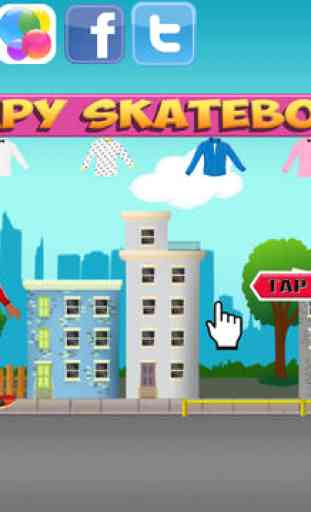 Jumpy Happy Skateboard - Jump, Move, Jack, Stack Your Paper and Make it Rain 3