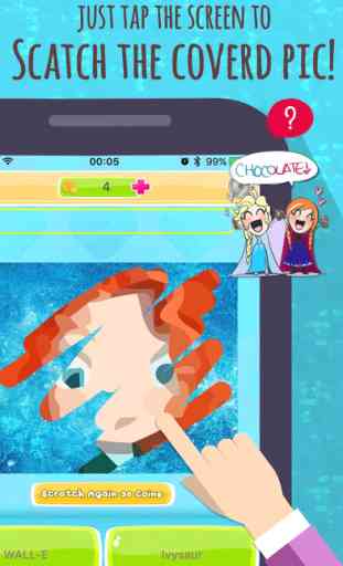 Junior Quiz : Scratch Guess Snow Blur for Movie TV Cartoon Character 4