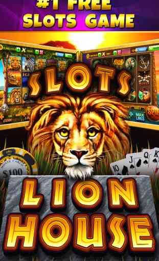 Lion House Casino Slots - All New, Grand Las Vegas Slot Machine Games in the Mega Millions Palace! 1