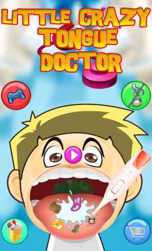 Little Crazy Tongue,Dentist(teeth) and Face Doctor(dr) - Fun Kids Games 1