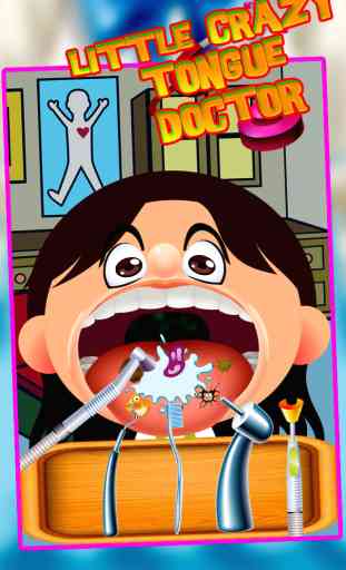 Little Crazy Tongue,Dentist(teeth) and Face Doctor(dr) - Fun Kids Games 3