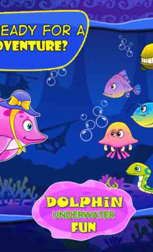 Little Dolphin Really fun Collecting Hooks Game : Free Girly Fish games for girls and boys 4