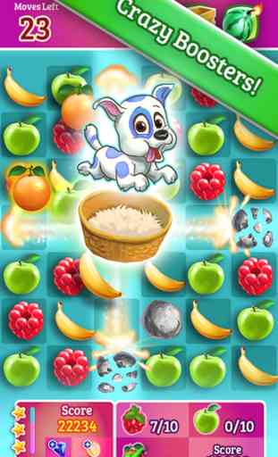 Juicy Fruit - 3 match puzzle yummy blast mania game 3