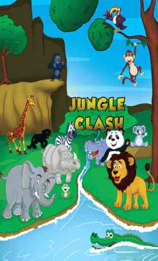 Jungle Clash - 2048 animal matching puzzle game 1