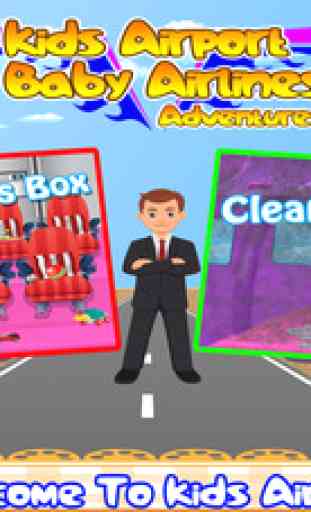 Kids airport baby Airlines adventures - little boys & girls games 3