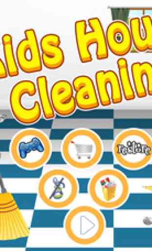 Kids House Cleaning, Baby Home Care Party Game 4