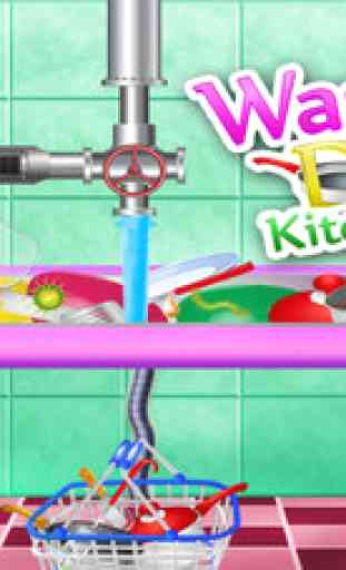 Kitchen Dish Cleaning & Washing - Games for Girls 2