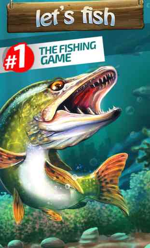 Let's Fish: Sport Fishing Games. Bass Simulator 1