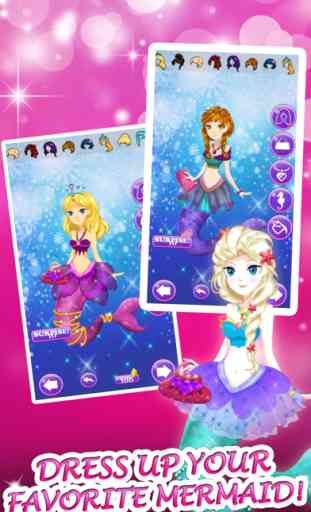 Little Mermaid Princess Dress-Up Games For Girls 2